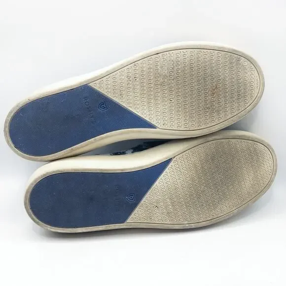 Rothys The Sneaker Shibori Blue Knit Size 9 Coastal Prep Casual Comfort - Picture 8 of 8